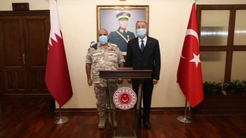 Bakan Akar, Katar Genelkurmay Başkanı Al-Ghanim’i kabul etti
