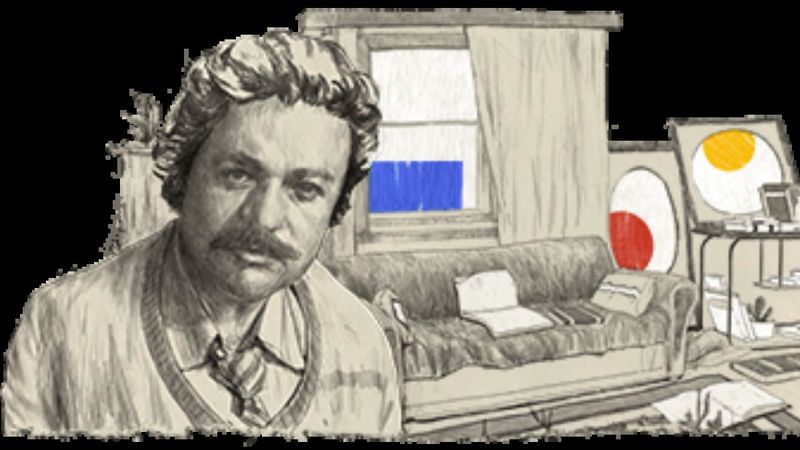 Google Oğuz Atay'ı doodle yaptı