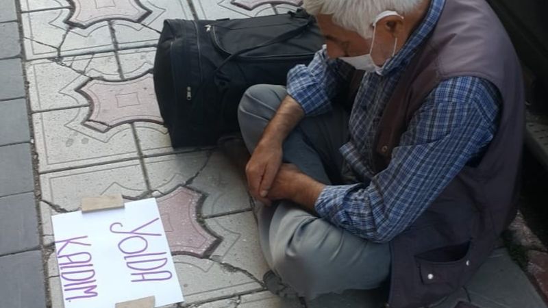 Afyonkarahisar’da yazılı dövizle dilencilik yaptı