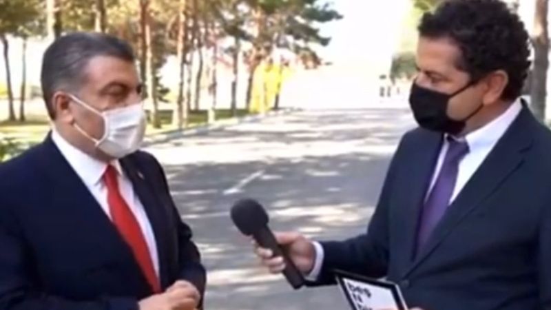 Cüneyt Özdemir'den Fahrettin Koca'ya Menzil tarikatı sorusu