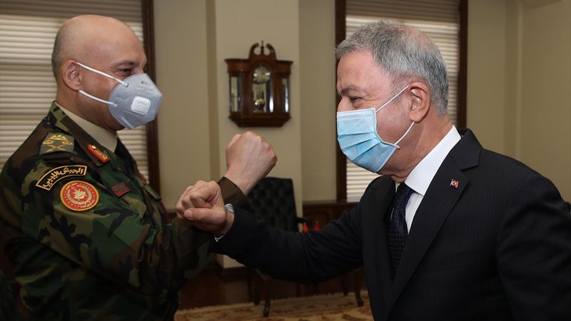 Hulusi Akar, Libya Genelkurmay Başkanı El-Haddad ile görüştü