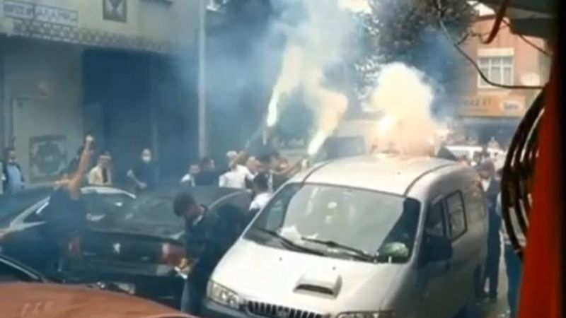 Sultangazi'de düğün eğlencesi polisi harekete geçirdi