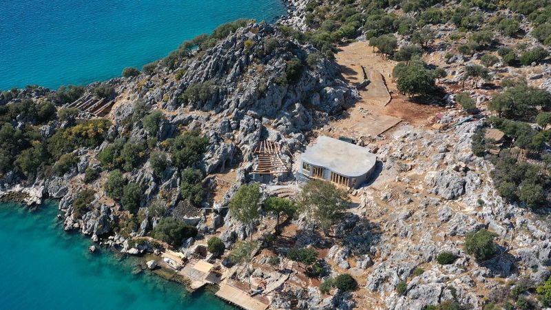 Antalya'da İngiliz şirket, sit alanı olan yarımadaya villa yapmaya başladı