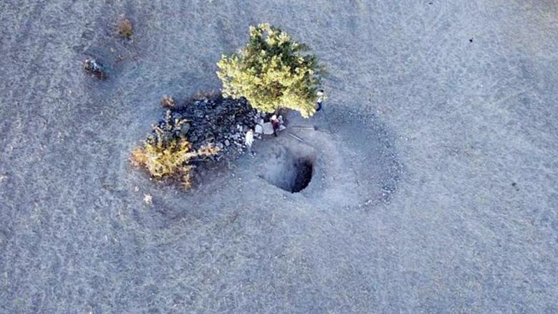 Yozgat'ta kaçak kazı yapanlara drone'la suçüstü