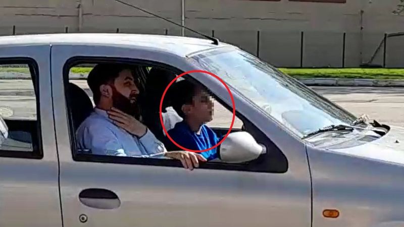 Bursa'da baba, 14 yaşındaki çocuğa araba kullandırdı