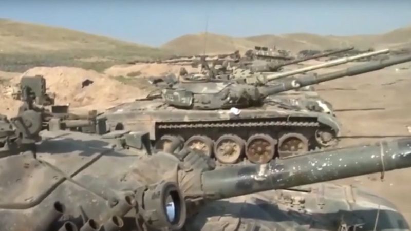 Azerbaycan'ın Karabağ'da ele geçirdiği tanklar