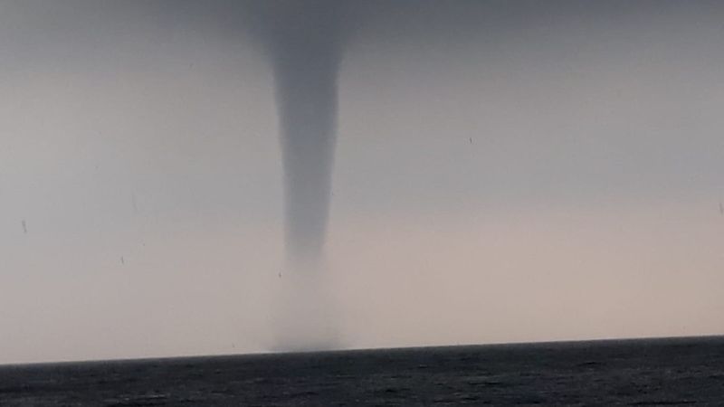 Tekirdağ'da hortum görüntülendi
