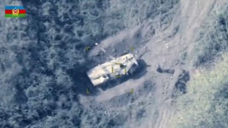 SİHA'lar bir kez daha Ermeni mevzilerini yok etti