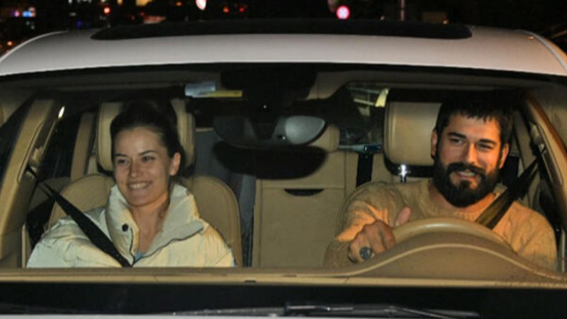 Fahriye Evcen ile Burak Özçivit'in dondurma keyfi