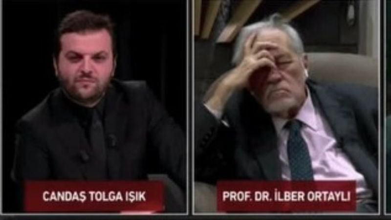 İlber Ortaylı canlı yayında uyuyakaldı
