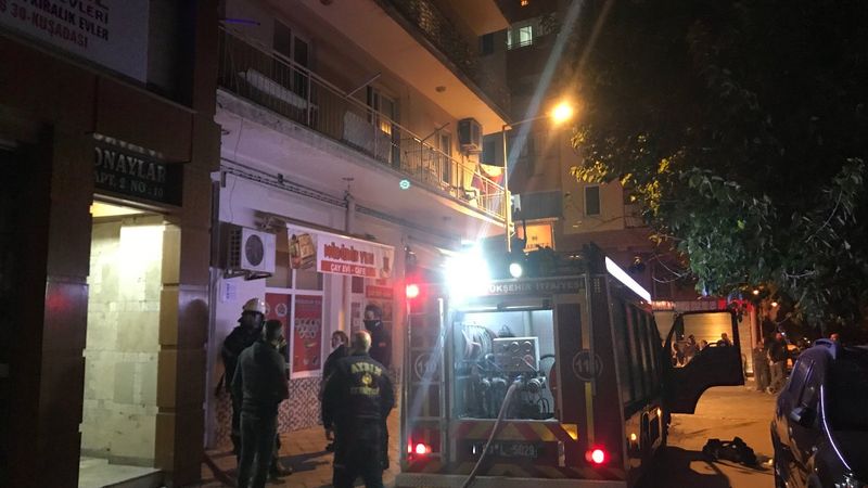 Aydın'da bir ev yanmaktan son anda kurtarıldı