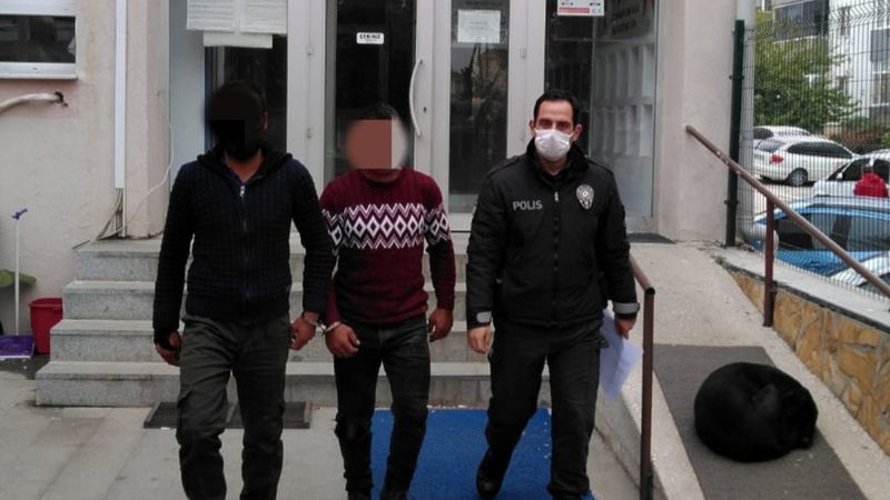 Edirne'de mazgal kapağı hırsızları tutuklandı