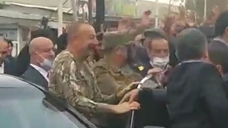 İlham Aliyev'den işgalden kurtarılan Fuzuli'ye 27 yıl sonra ilk ziyaret