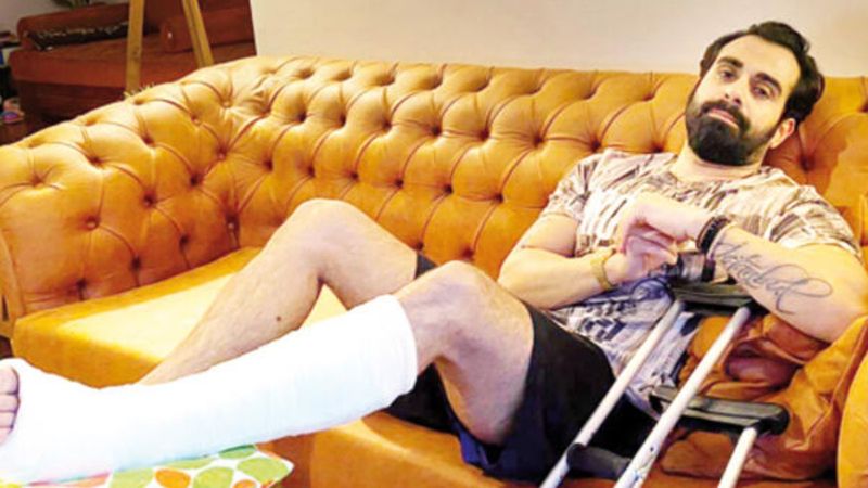 Gökhan Türkmen, ayağını kırdı