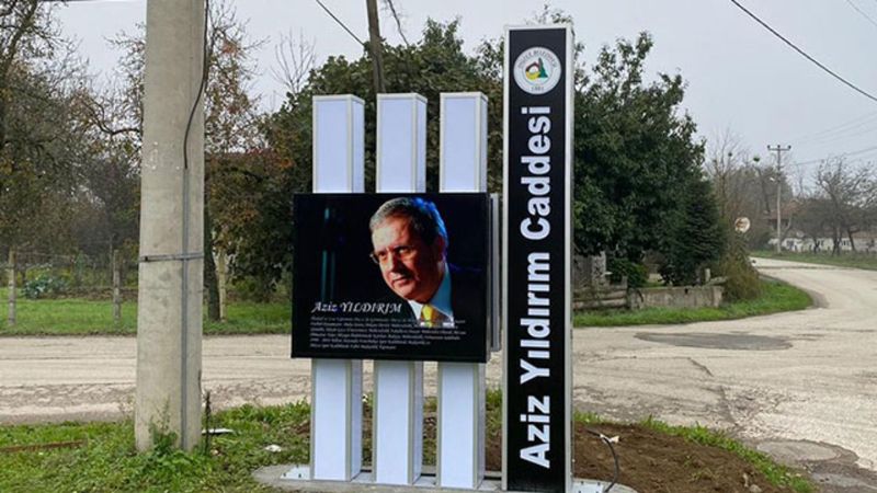 Aziz Yıldırım'ın ismi Düzce'de caddeye verildi