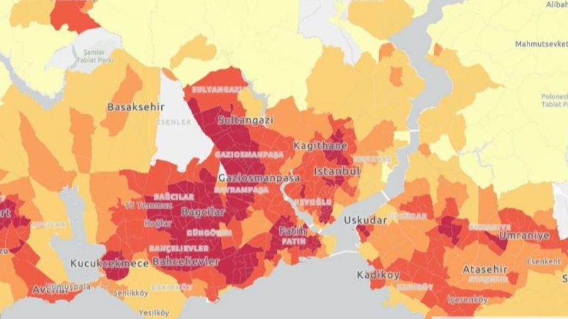 İstanbul'da koronavirüs riskinin en yüksek olduğu 40 mahalle