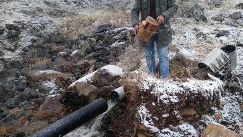Ardahan'da boruya odun tıkadılar: İlçe 3 gün susuz kaldı