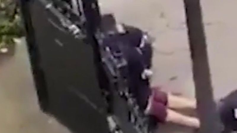 Fransa'da polis göstericiyi sürükleyerek gözaltına aldı