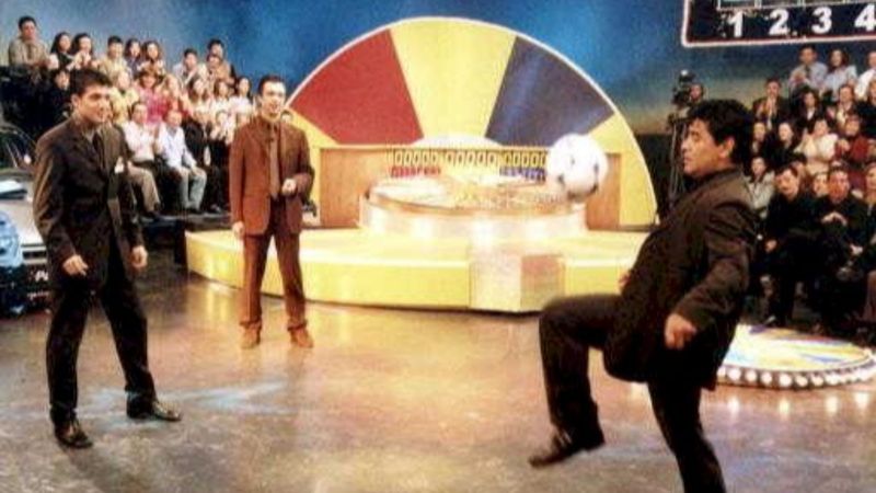 Maradona'nın Çarkıfelek programındaki görüntüleri