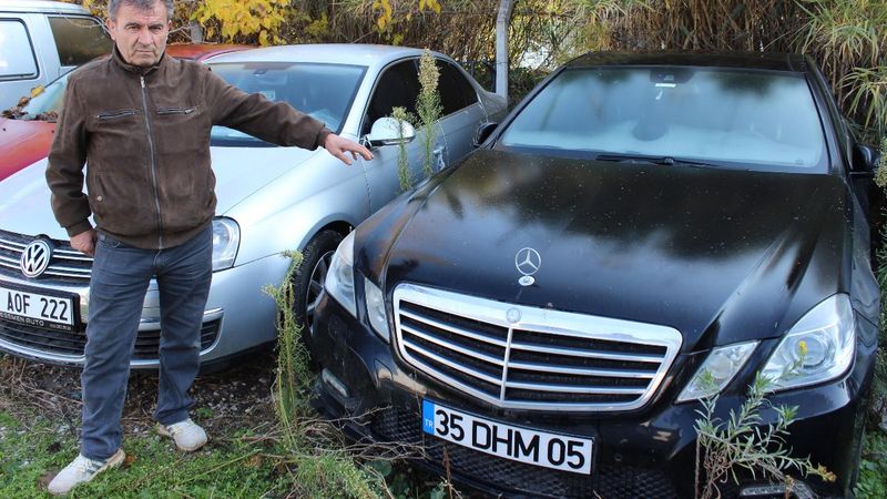 Manisa'da yediemin depolarında, yüzlerce araç çürüyor