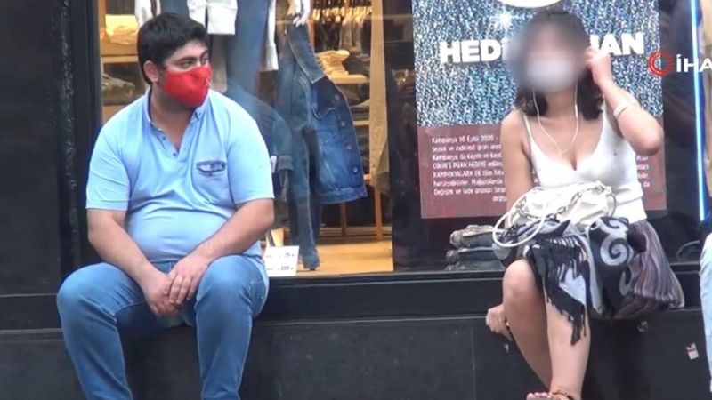 Taksim'de takip ettiği kadını taciz eden şahıs tahliye edildi