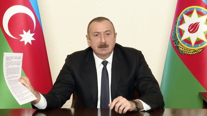 İlham Aliyev: Düşmanı topraklarımızdan kovduk