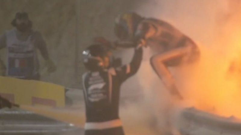 Grosjean: Çocuklarım için araçtan çıktım