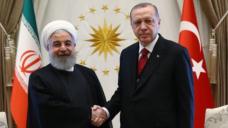 Cumhurbaşkanı Erdoğan, İran Cumhurbaşkanı Ruhani'yle görüştü