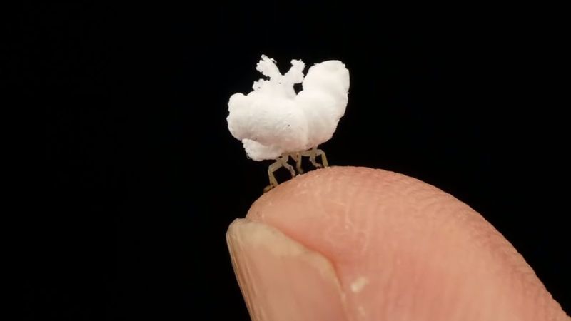 Patlamış mısıra benzeyen böcek