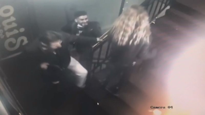 CHP ilçe yöneticisinin kadını taciz ettiği anlar