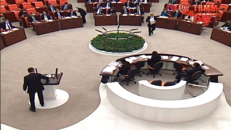 Meclis'te korona önlemleri