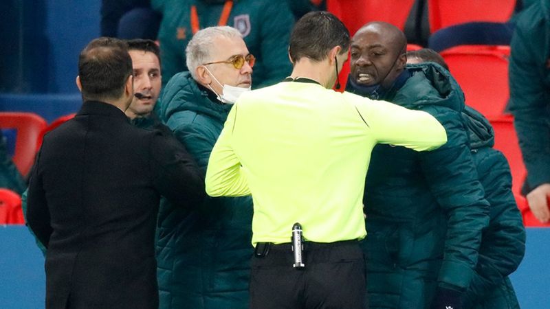 PSG - Başakşehir, maçına ırkçılık sebebiyle ara verildi