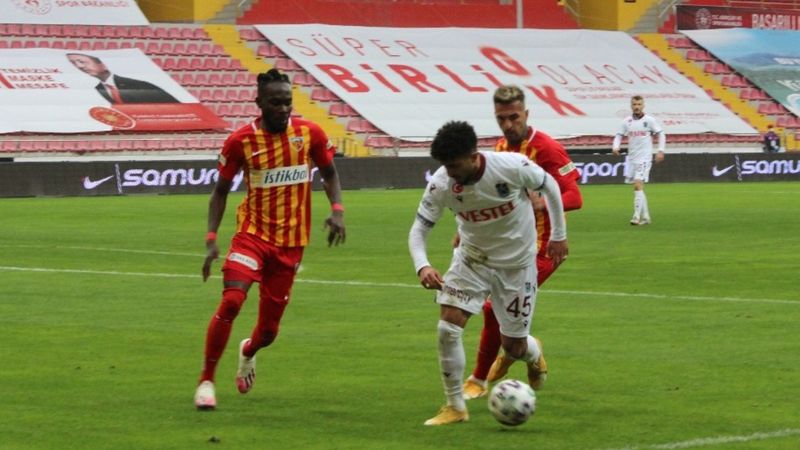 Trabzonspor, Kayserispor'la golsüz berabere kaldı