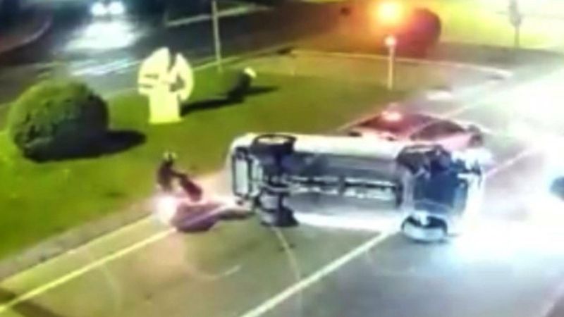 Tekirdağ'da cip, kırmızı ışıkta bekleyen araçlara çarptı