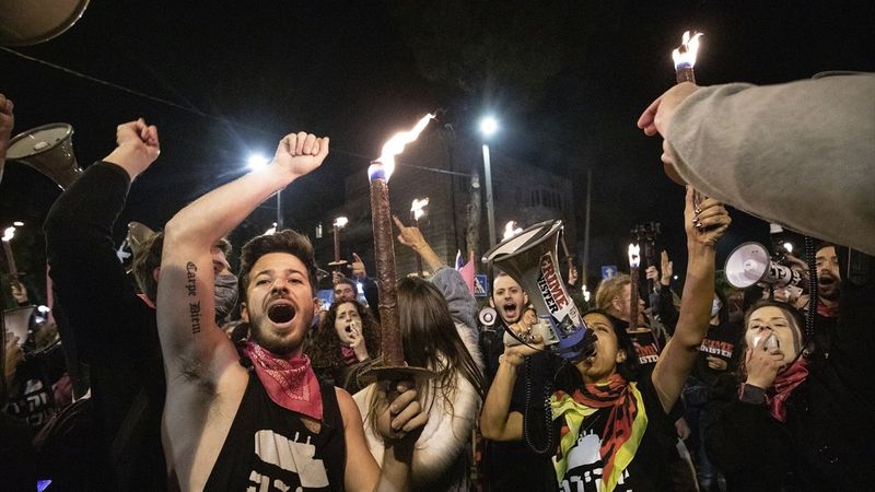 İsrail'de Netanyahu karşıtı gösteri