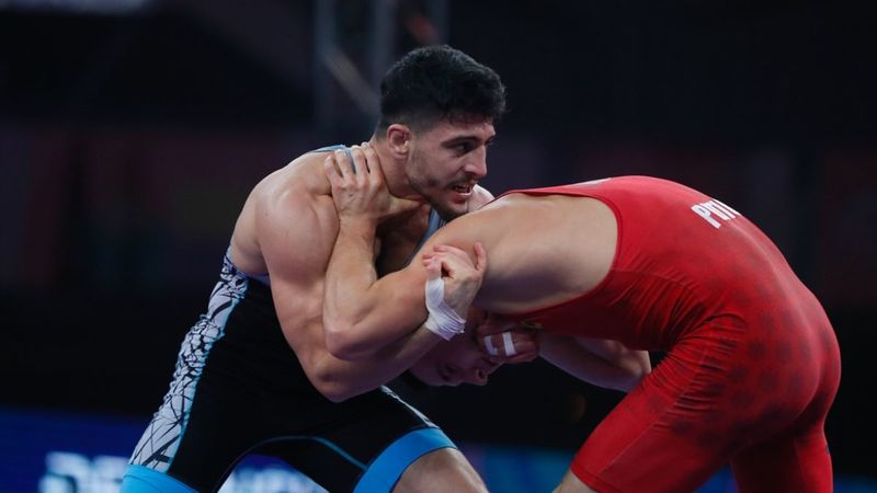 Grekoromen stilde, milli güreşçi Cengiz Arslan bronz madalya kazandı