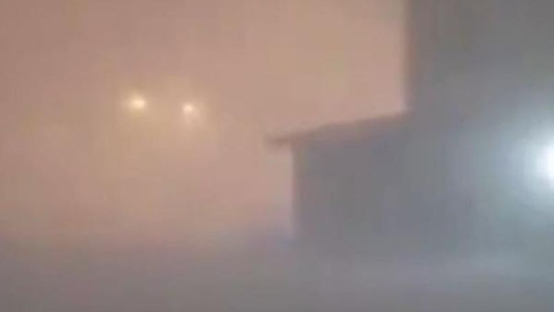 Norilsk kentini kar fırtınası vurdu