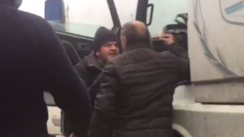 Beylikdüzü'nde şoförlerin, 'limana kim önce geldi' kavgası