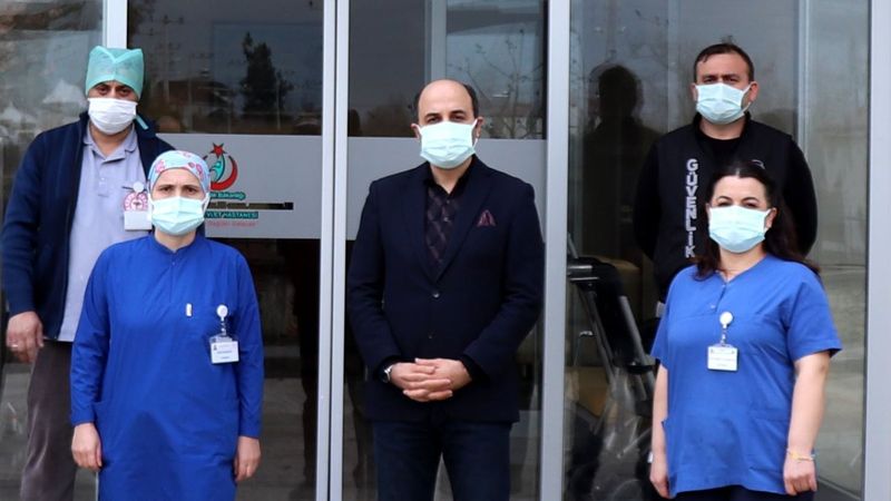 Samsun'da hastaneyi yakmak isteyen hastayı durduran hemşirelere teşekkür