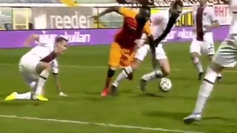 Galatasaray'ın kazandığı penaltı olay oldu