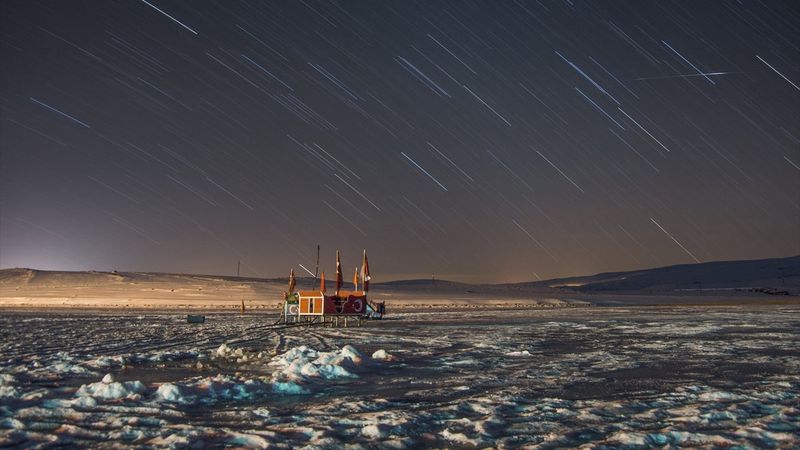 Çıldır Gölü'nde yıldızların şöleni