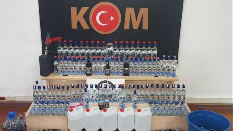 Denizli'de sahte içki üretimine 12 ayda 45 operasyon