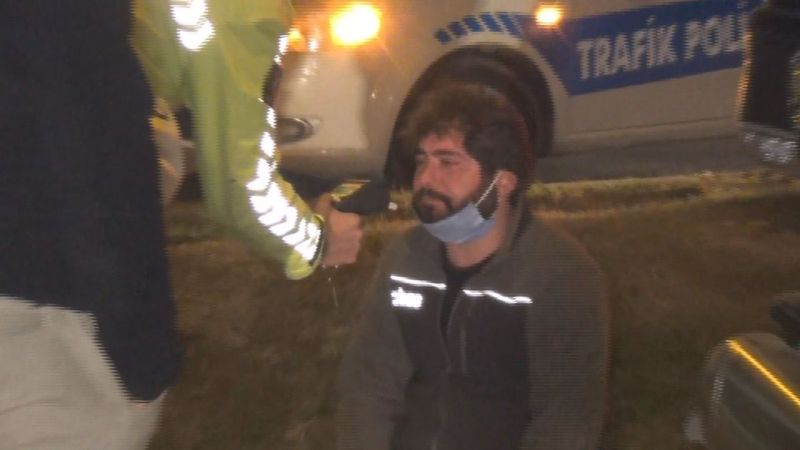 Bursa'da aracı yanarken gözyaşlarını tutamadı