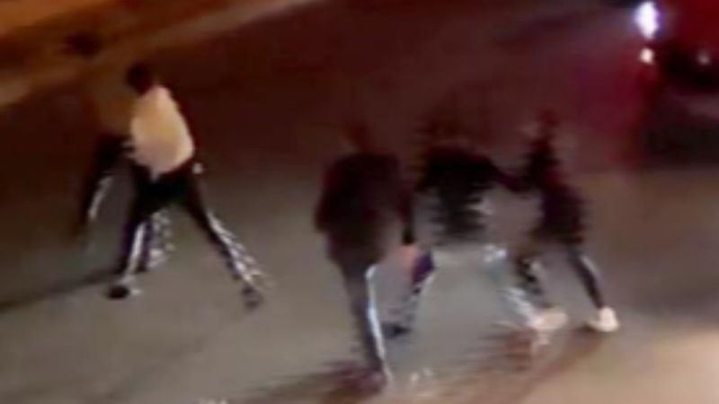 Ankara'da içki şişeli ve yumruklu kavga kamerada