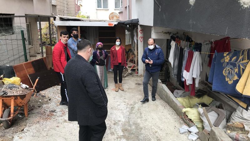 Sinop'ta 4 kişilik ailenin evi, soba yangınında kül oldu