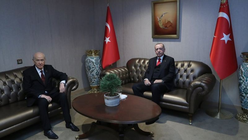 Cumhurbaşkanı Erdoğan, Devlet Bahçeli ile görüştü