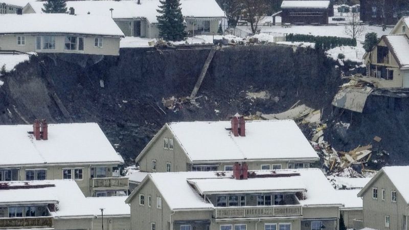 Norveç'te heyelan: 10 yaralı