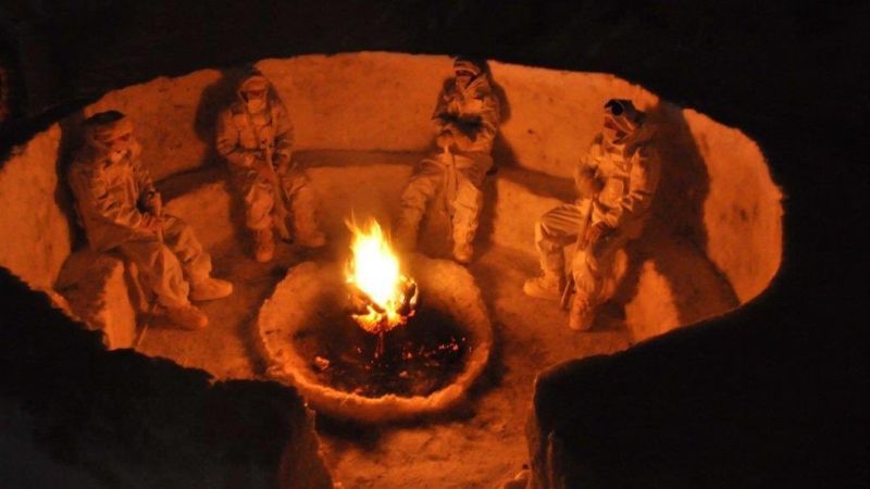 Mehmetçik'in zorlu barınma eğitimi