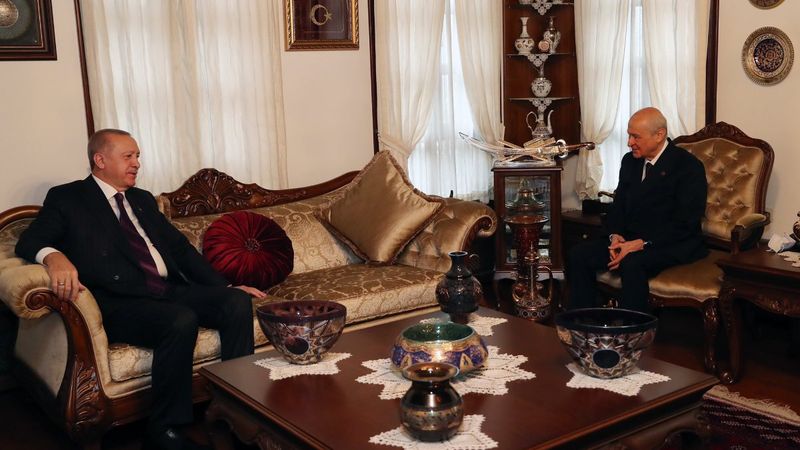 Cumhurbaşkanı Erdoğan'dan, Devlet Bahçeli'ye ziyaret