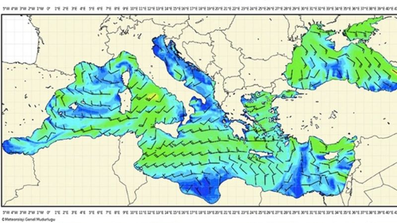 Denizciler için meteorolojik bilgiler tek sayfada toplandı